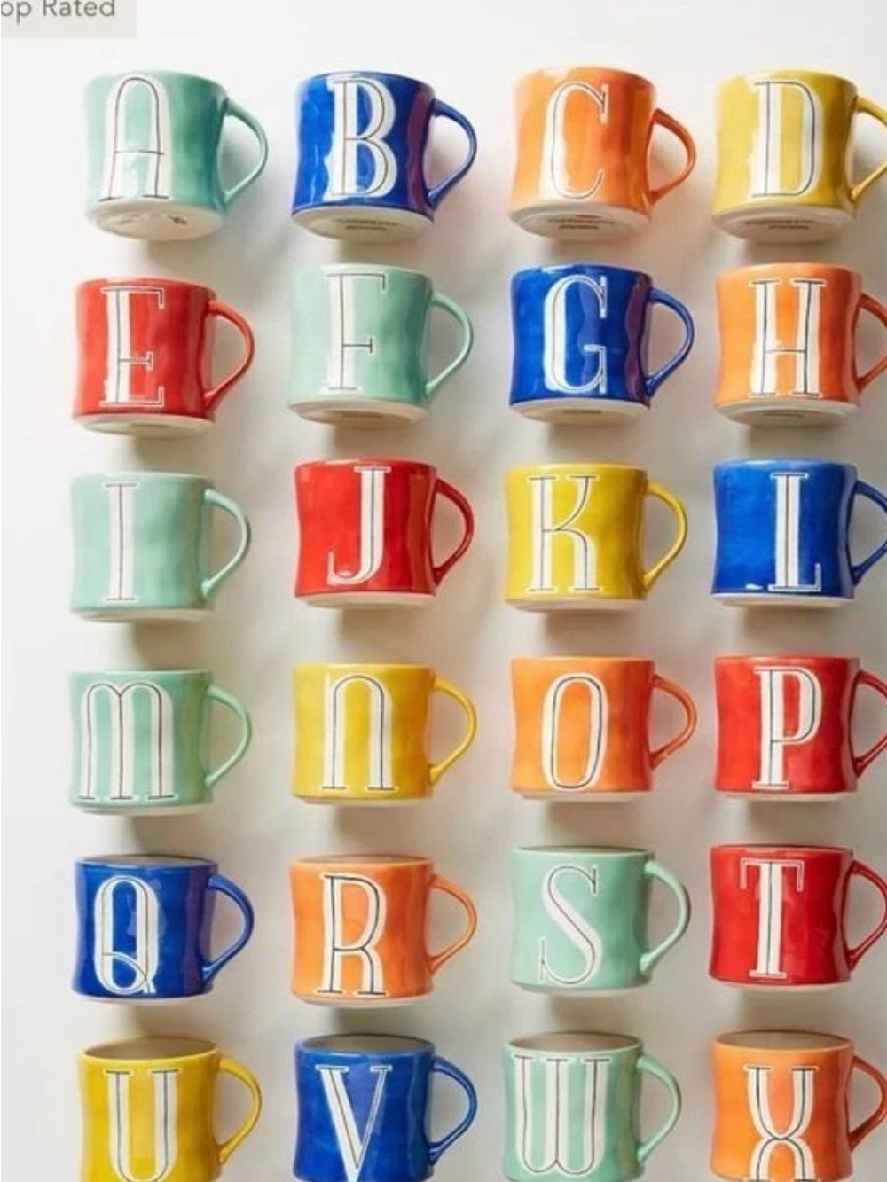 “M” Anthropologie Colorway Monogram Mug